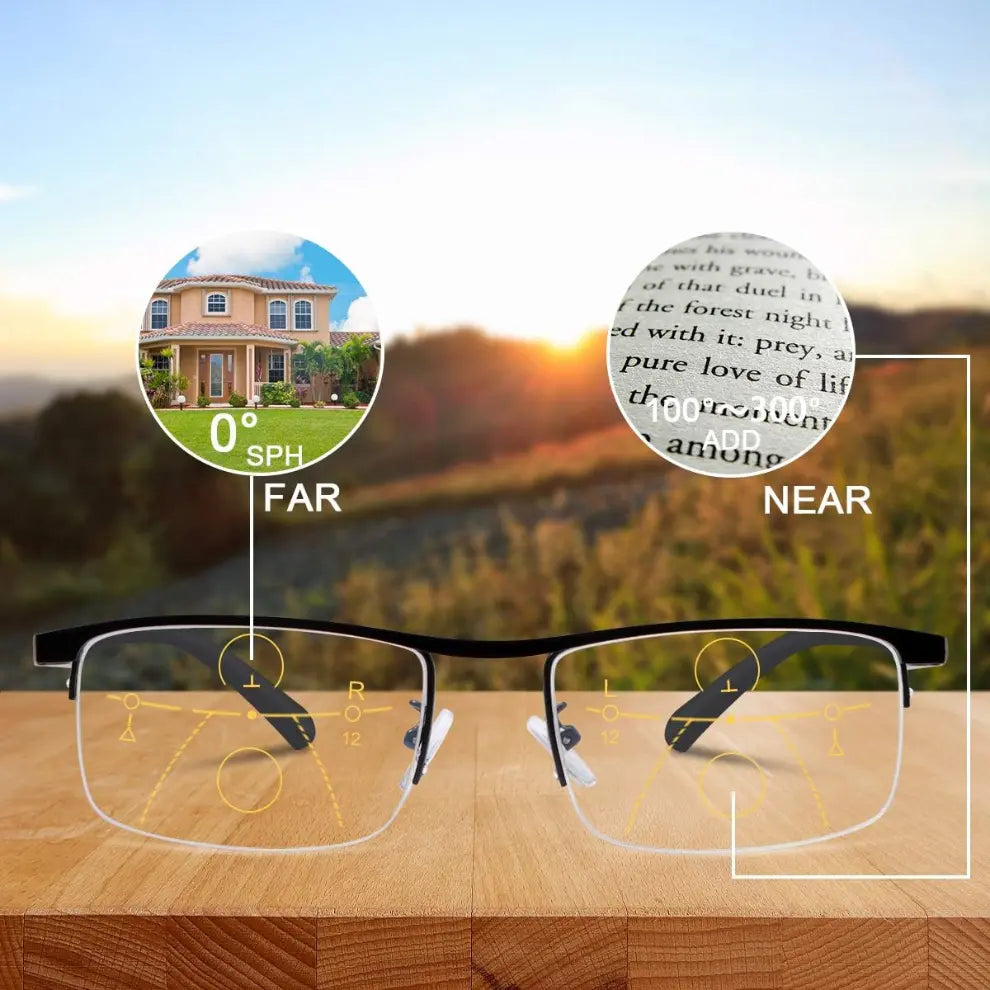 Orvyron™ Auto-Focus Reading Glasses – One Pair Adjusts to Your Prescription Needs for Reading, Screens & Everyday Use