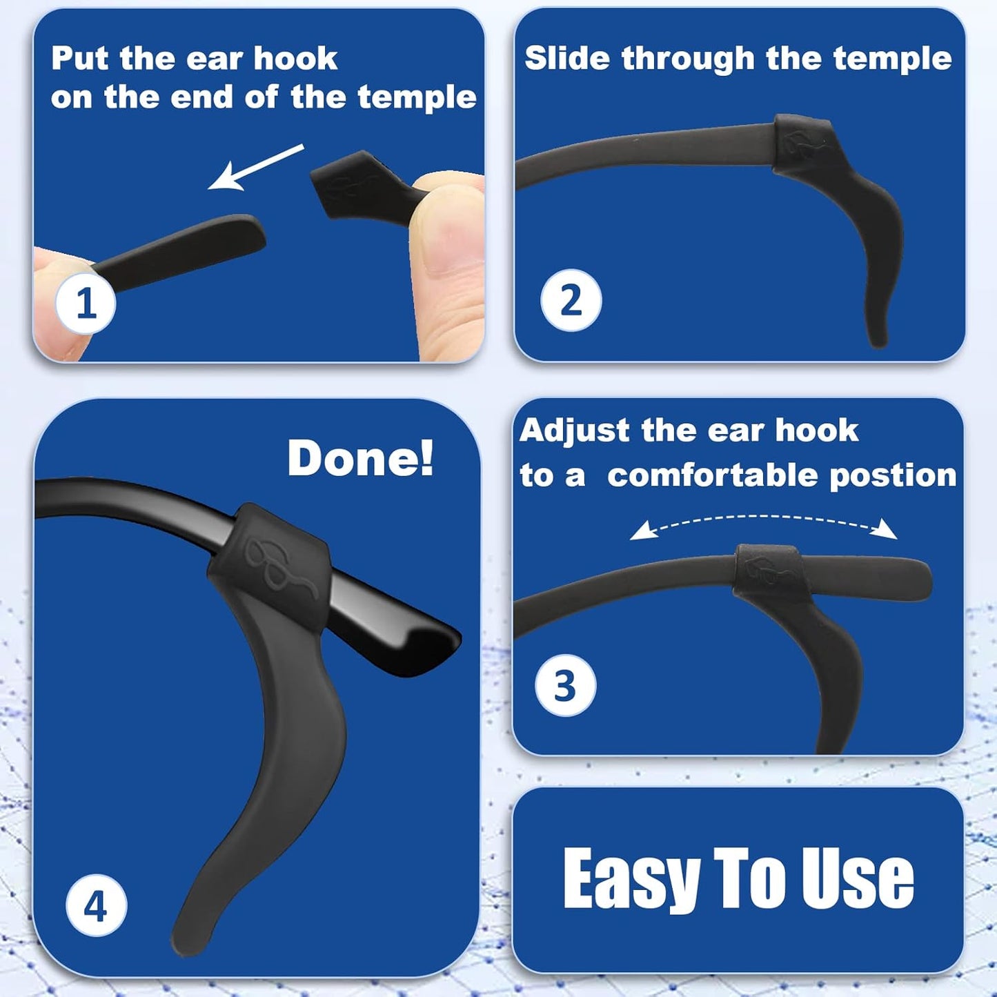 Keep Your Glasses Securely in Place—No More Constant Adjusting