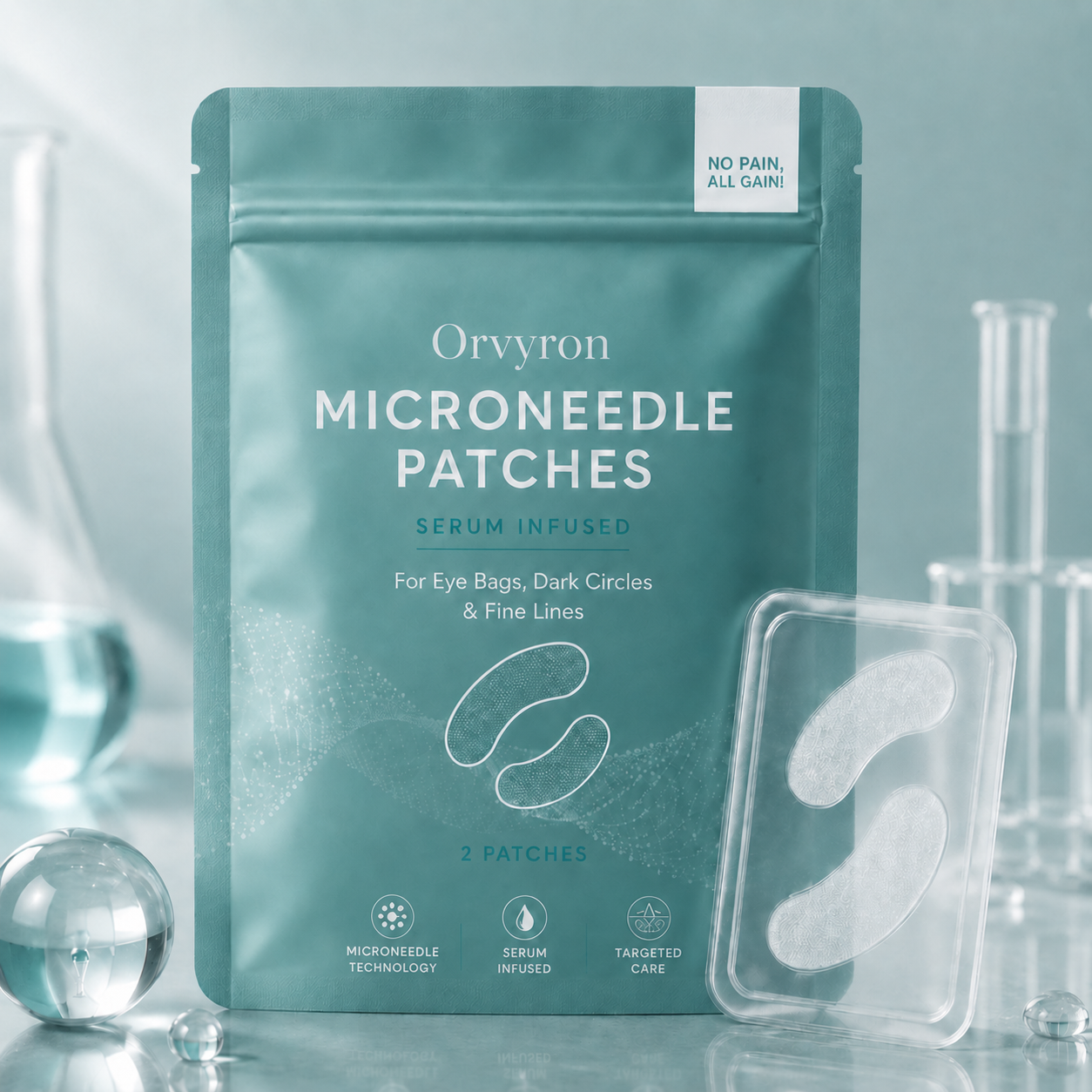 Dissolving Microneedle Eye Patches